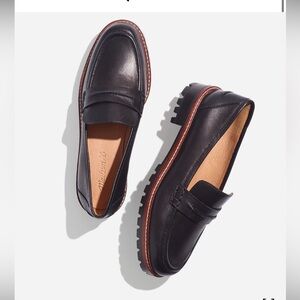 Madewell Black Leather Loafers